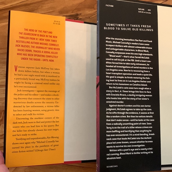 Set of 2 Michael Connelly hardcover mystery books with dust jackets VGUC - Picture 4 of 4